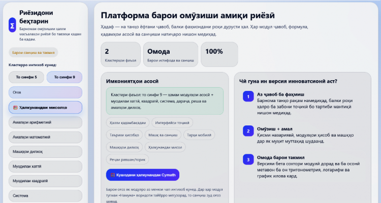 Меъмории нармафзорӣ, алгоритмҳои ҳисоб ва усули арзёбии барнома